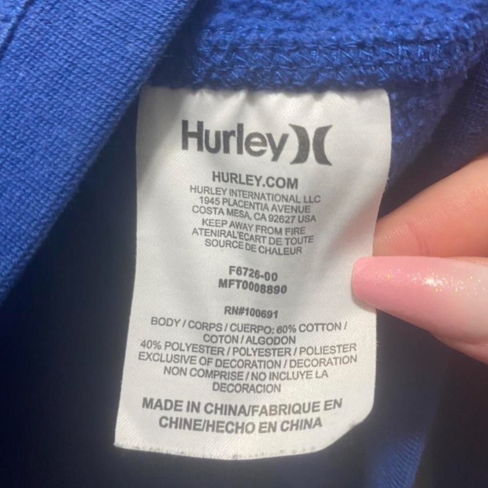 Hurley Men’s Hoodie - Picture 5 of 5